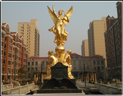 山東萊陽女神銅雕塑 山東萊陽女神銅雕塑