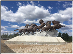 鑄銅八駿馬 鑄銅八駿馬