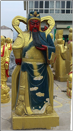 布衣青銅關公像 布衣青銅關公像