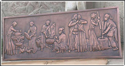 勞作人民銅浮雕畫 勞作人民銅浮雕畫