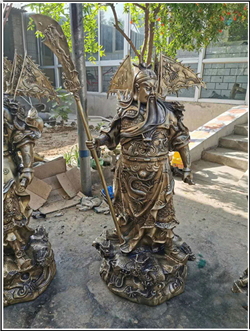 純銅關(guān)公像鑄造 純銅關(guān)公像鑄造