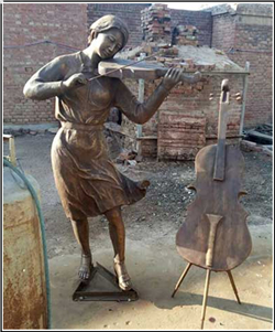街頭表演人物銅雕塑 街頭表演人物銅雕塑