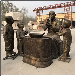 吹糖人人物銅雕塑 吹糖人人物銅雕塑