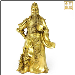 帶刀銅關(guān)公雕塑 帶刀銅關(guān)公雕塑