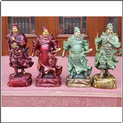 彩繪銅關(guān)公小擺件 彩繪銅關(guān)公小擺件