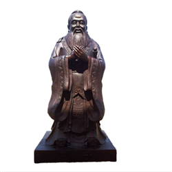 孔子銅雕塑神像 孔子銅雕塑神像