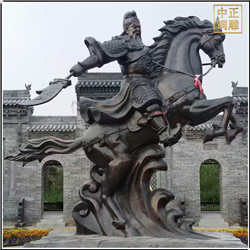 騎馬關(guān)公銅雕塑 騎馬關(guān)公銅雕塑