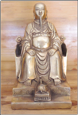 真武大帝鎏金擺件 真武大帝鎏金擺件