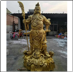 2米鑄銅關公像定做 2米鑄銅關公像定做