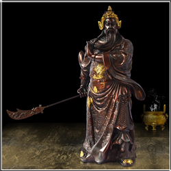 大號紫銅關公雕塑鑄造 大號紫銅關公雕塑鑄造