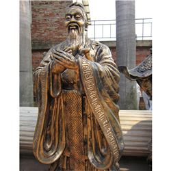 鑄銅孔子銅像加工 鑄銅孔子銅像加工