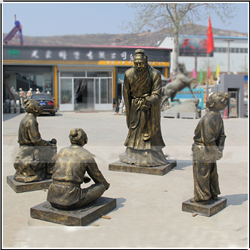 鑄銅孔子教學(xué)銅像 鑄銅孔子教學(xué)銅像