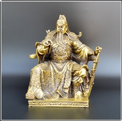 黃銅武財(cái)神關(guān)公像鑄造 黃銅武財(cái)神關(guān)公像鑄造