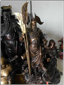 鑄銅小型關(guān)公制作 鑄銅小型關(guān)公制作