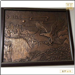 鑄銅關(guān)公 室外大型鍛銅浮雕畫