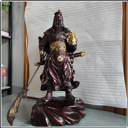 鑄造手托元寶提到關(guān)公銅像 鑄造手托元寶提到關(guān)公銅像