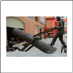 鑄銅關(guān)公 民俗木匠人物銅雕塑