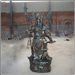 鑄銅關(guān)公 小型室外銅關(guān)公雕塑