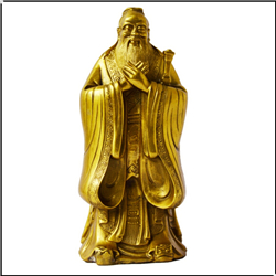 小號(hào)擺件孔子像鑄造 小號(hào)擺件孔子像鑄造