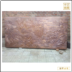 鑄銅關(guān)公 山水畫銅浮雕制作