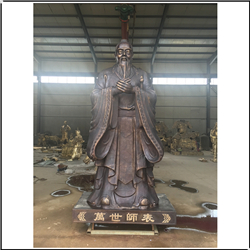 鑄銅關(guān)公 室外大型中式孔子工藝品