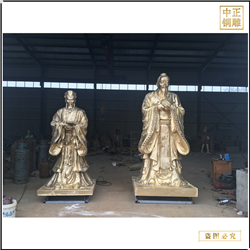 鑄銅關(guān)公 孔夫子人物雕塑