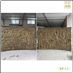 鑄銅關(guān)公 定制銅雕浮雕