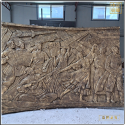 鑄銅關(guān)公 大型紫銅浮雕壁畫