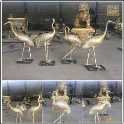 鑄銅關(guān)公 大型室外仙鶴雕塑加工