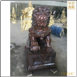 鑄銅關(guān)公 1.5米故宮銅獅子