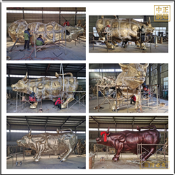 鑄銅關(guān)公 6米華爾街銅牛制作廠家