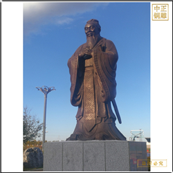 鑄銅關(guān)公 供應(yīng)銅雕孔子雕像