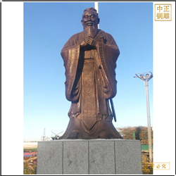 鑄銅關(guān)公 出售校園文化人物孔子雕塑