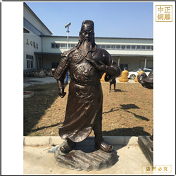 鑄銅關(guān)公 廠家供應(yīng)武財(cái)神銅像