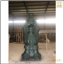 鑄銅關(guān)公 校園廣場孔子雕塑