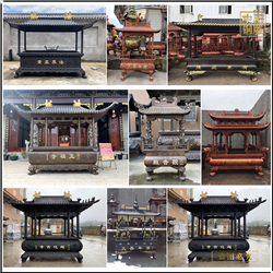 鑄銅關(guān)公 鑄造露天鑄銅香爐