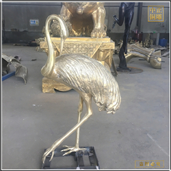 室外仙鶴銅雕塑加工 室外仙鶴銅雕塑加工