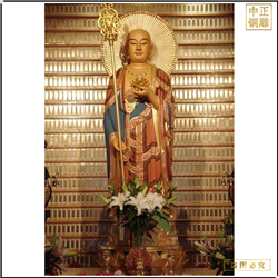 1.8米高純鑄銅地藏王菩薩 1.8米高純鑄銅地藏王菩薩