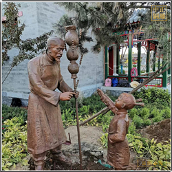 賣糖葫蘆銅雕塑 賣糖葫蘆銅雕塑