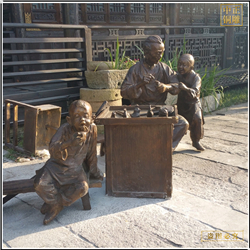 捏糖人銅雕塑制作 捏糖人銅雕塑制作