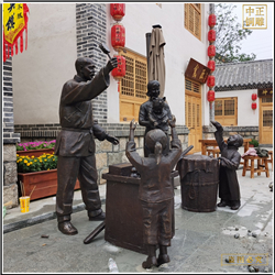 飯店門前酒文化人物雕塑 飯店門前酒文化人物雕塑