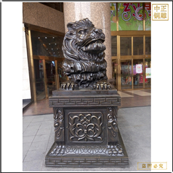 銀行門口鑄銅匯豐獅加工 銀行門口鑄銅匯豐獅加工