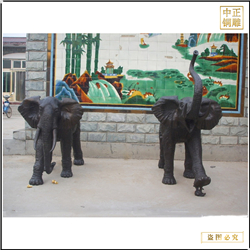 商場門口銅大象擺件 商場門口銅大象擺件