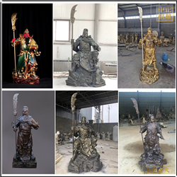 鑄銅武財(cái)神雕塑 鑄銅武財(cái)神雕塑