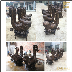 各種銅魚(yú)雕塑鑄造 各種銅魚(yú)雕塑鑄造