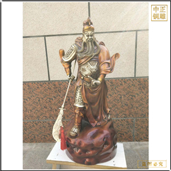 橫刀武財(cái)神關(guān)羽銅像 橫刀武財(cái)神關(guān)羽銅像
