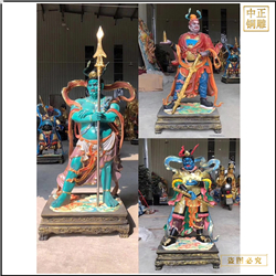 彩繪神像銅雕塑 彩繪神像銅雕塑