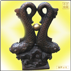 年年有魚銅雕塑擺件 年年有魚銅雕塑擺件