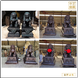 兩米故宮銅獅子定做 兩米故宮銅獅子定做