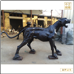 景觀金錢豹銅雕塑鑄造價(jià)格 景觀金錢豹銅雕塑鑄造價(jià)格